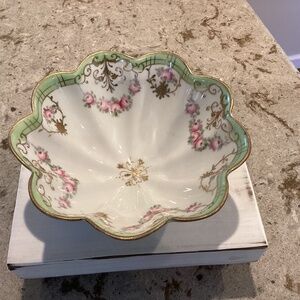 Nippon Porcelain Footed Bowl